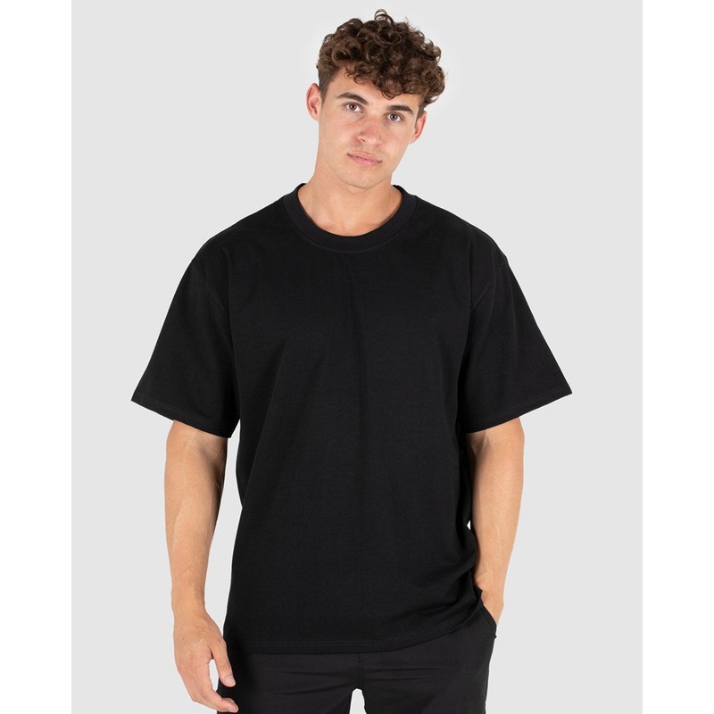 Unit MENS TEES – HEAVY OVERSIZE BLACK S