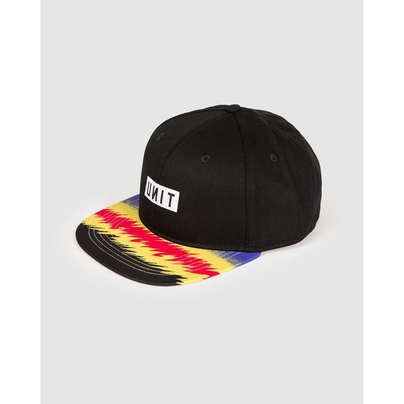 Unit YOUTH HEADWEAR – FLAT PEAK SNAPBACK – ELECTRIC BLACK OSFM