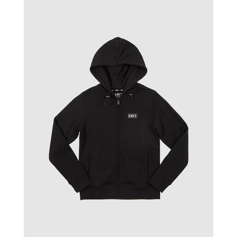 Unit YOUTH FLEECE – ZIP HOODIE – STACK BLACK 10