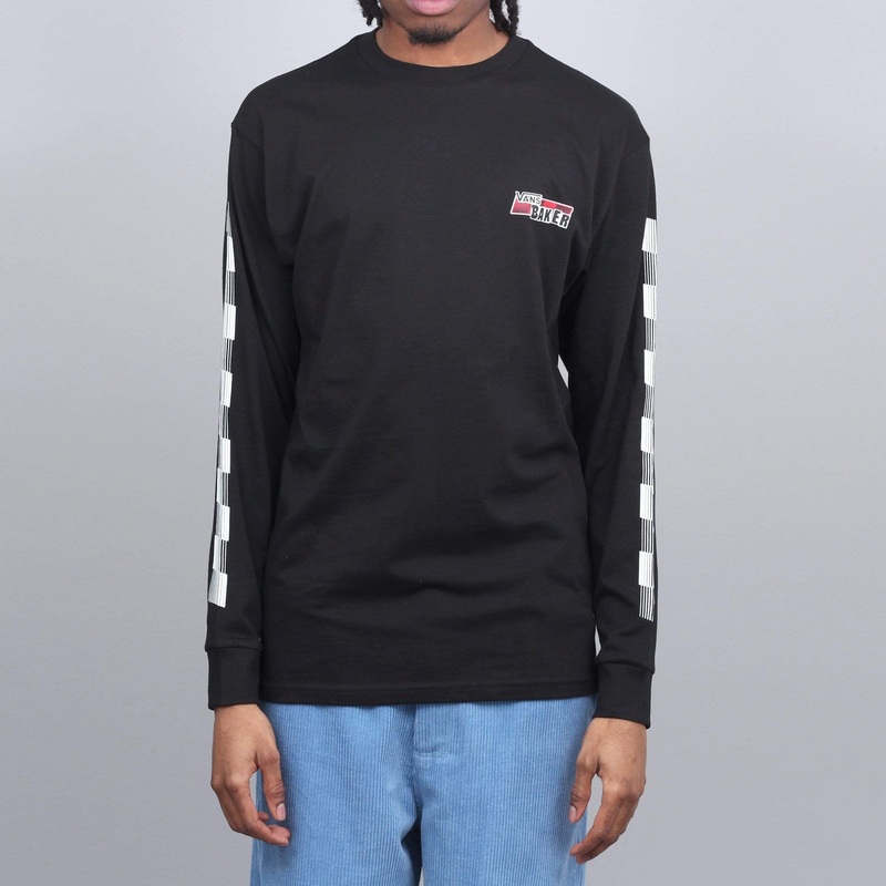 Vans X Baker Speed Check Longsleeve T-Shirt Black Small