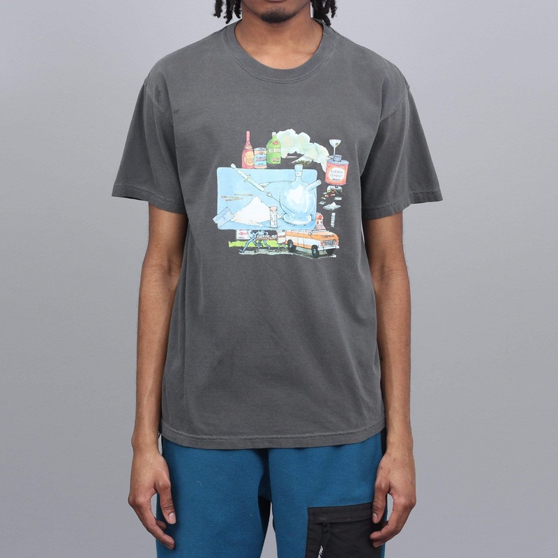 Fucking Awesome Ambulance T-Shirt Pigment-Dyed Pepper Small