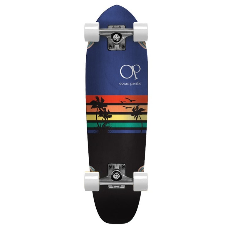 Ocean Pacific Sunset Navy/Black Cruiser Skateboard – 27″