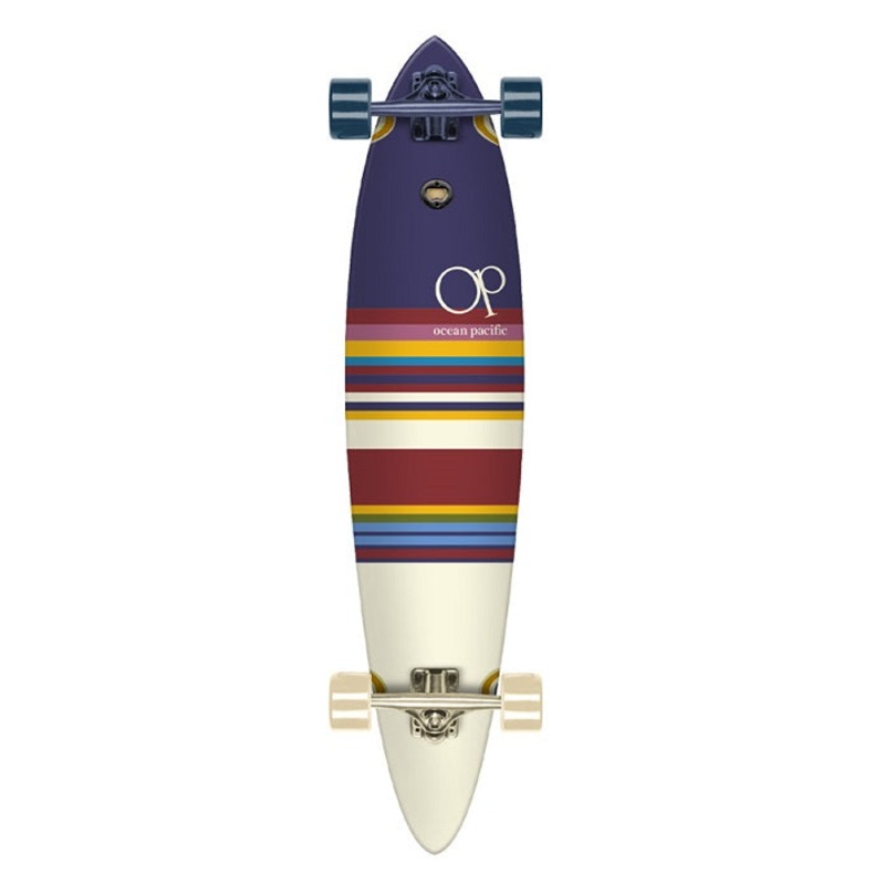 Ocean Pacific Swell Navy and Off White Pin Tail Longboard – 40″