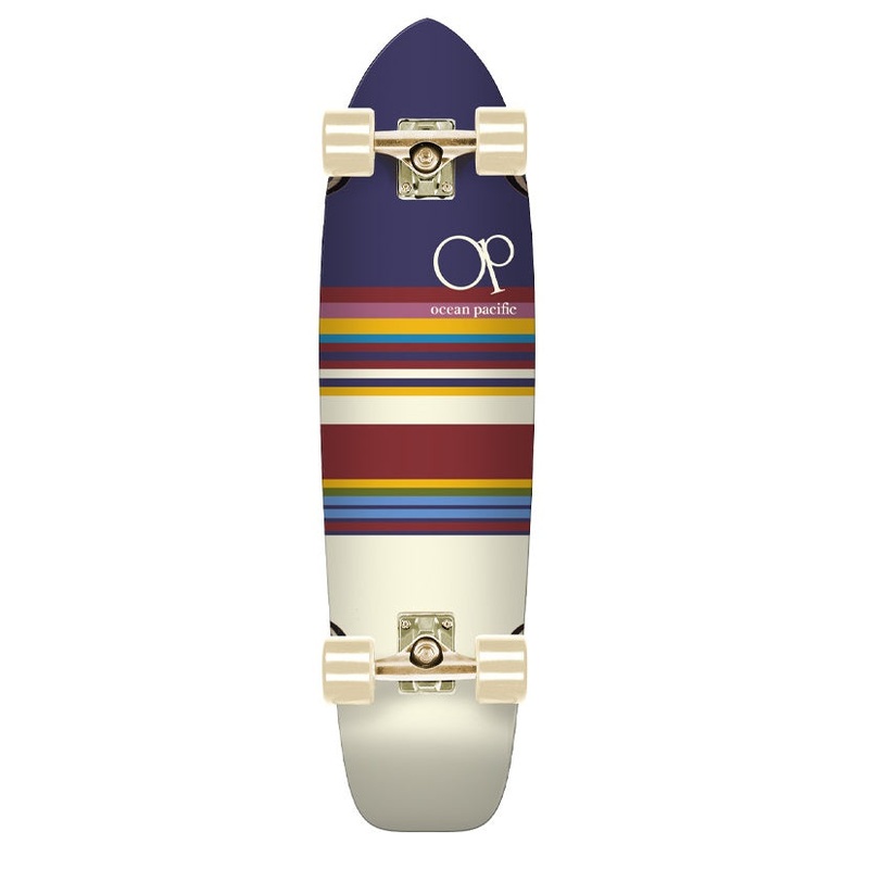 Ocean Pacific Swell Navy/Off White Cruiser Skateboard – 31″