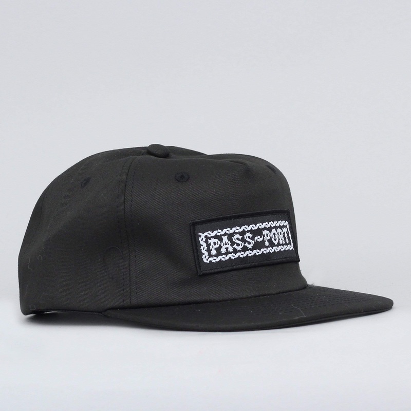 Passport Barbs 5 Panel Cap Black