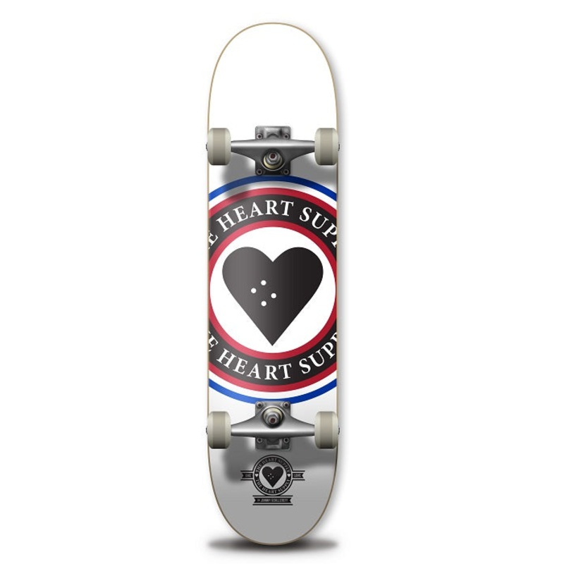 The Heart Supply Insignia White Skateboard – 8.25″