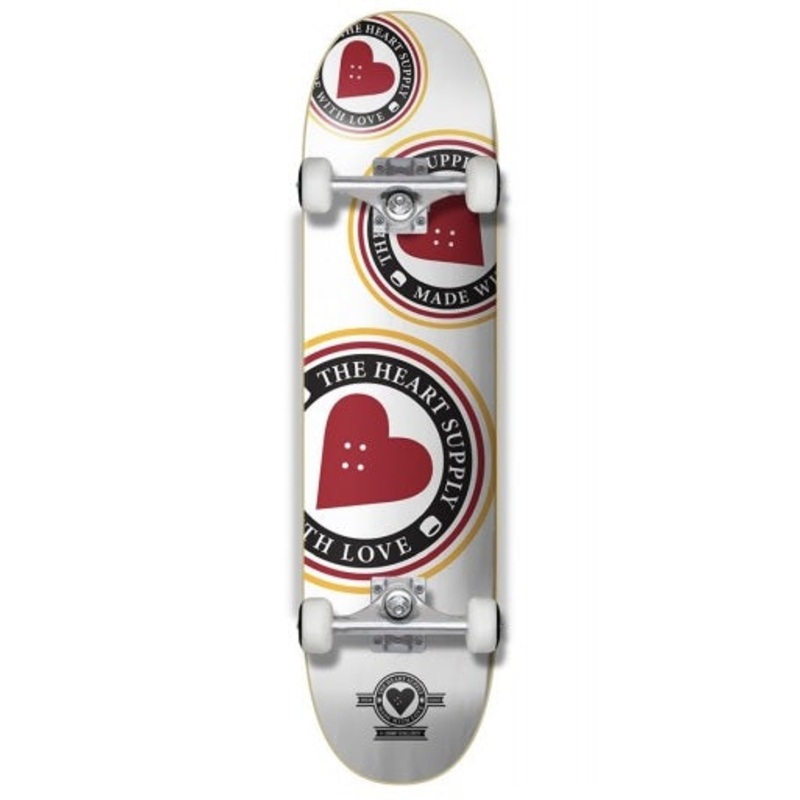 The Heart Supply Orbit White Skateboard – 8.0″