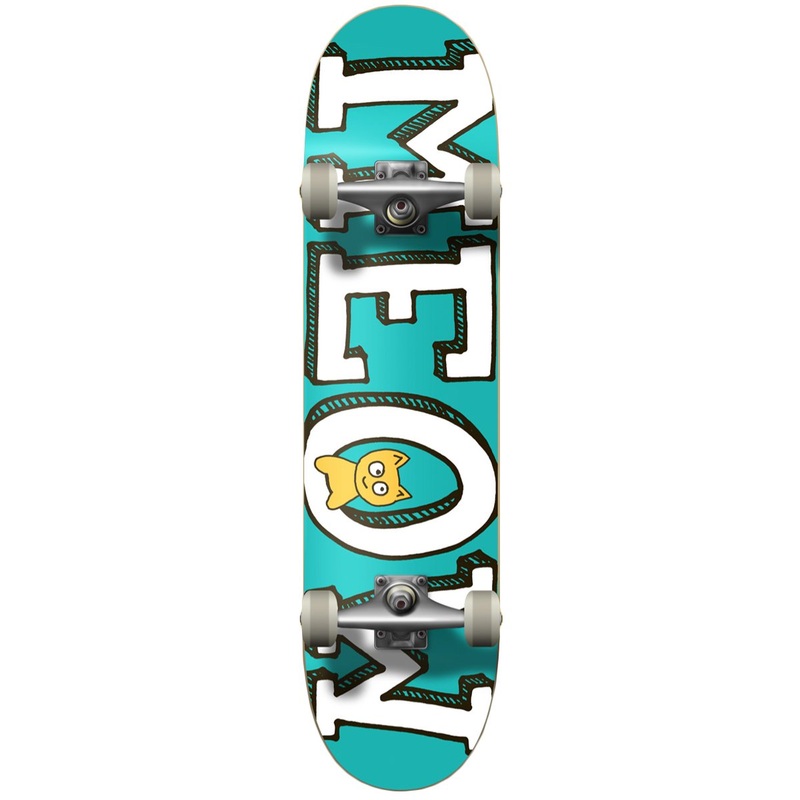 Meow Logo Teal Skateboard – 8.0″