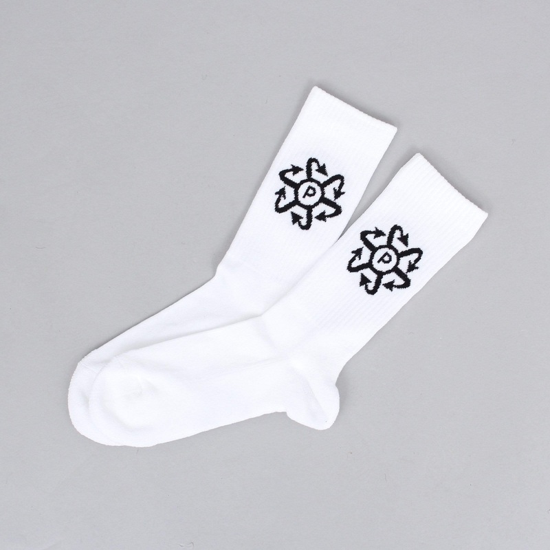 Paccbet Jacquard Socks White Medium
