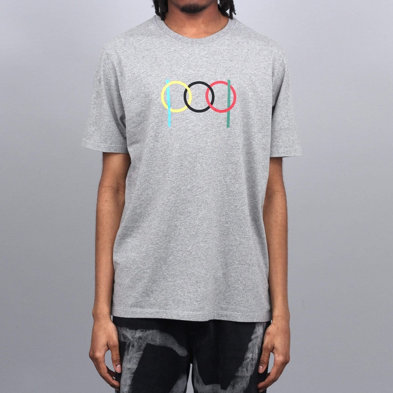 Pop Trading Ringer T-Shirt Heather Grey Small