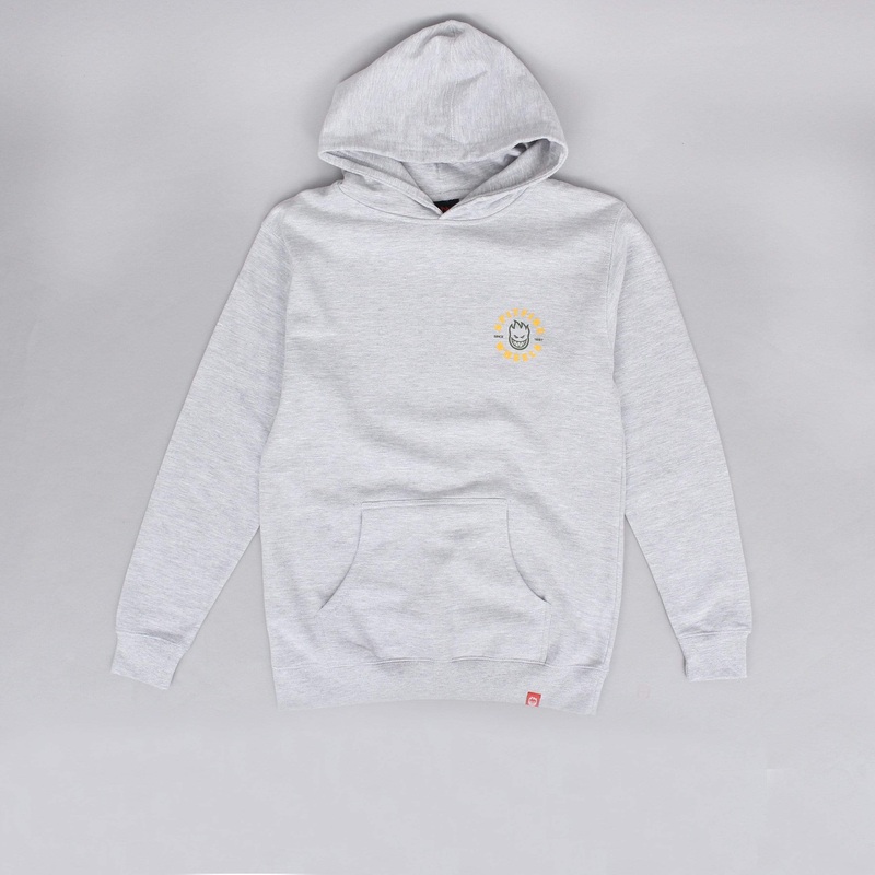 Spitfire Bighead Classic Youth Hood Grey Heather Small