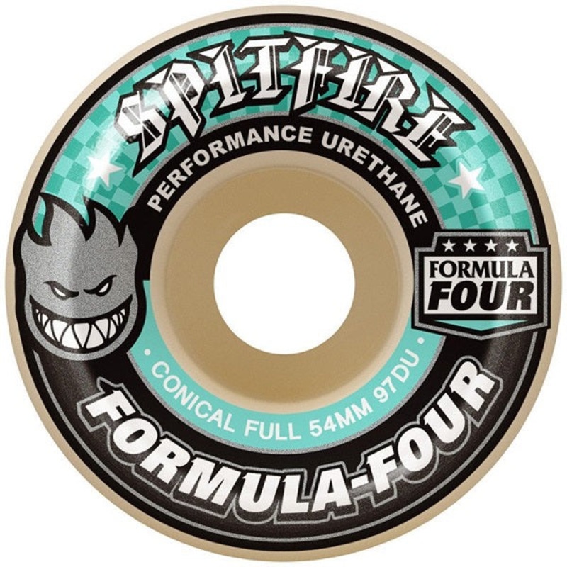 Spitfire Formula Four Conical Full Skateboard Wheels – 54mm 97D