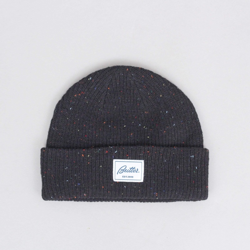 Butter Goods Speckle Beanie Black