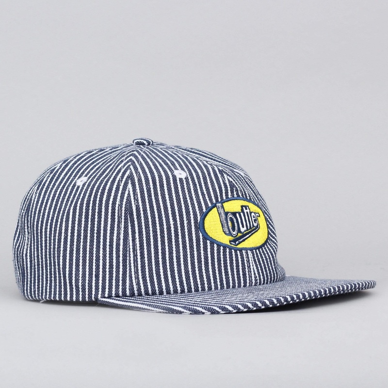Butter Goods Work 6 Panel Cap Hickory Stripe
