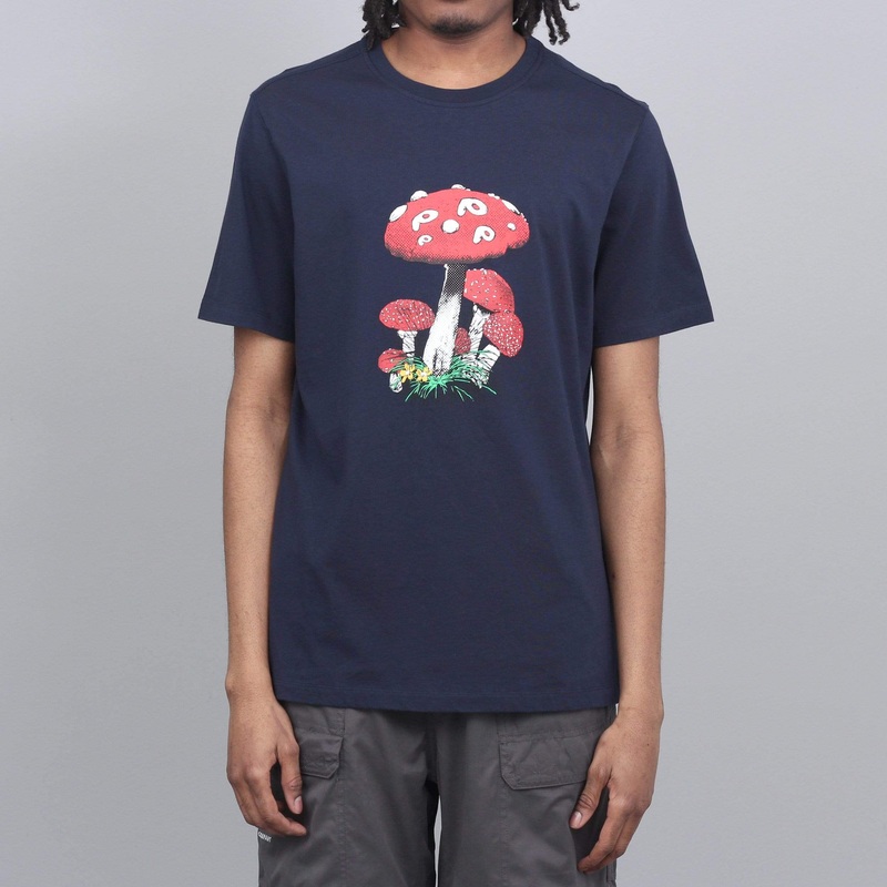 Pop Trading Shroom T-Shirt Navy Small