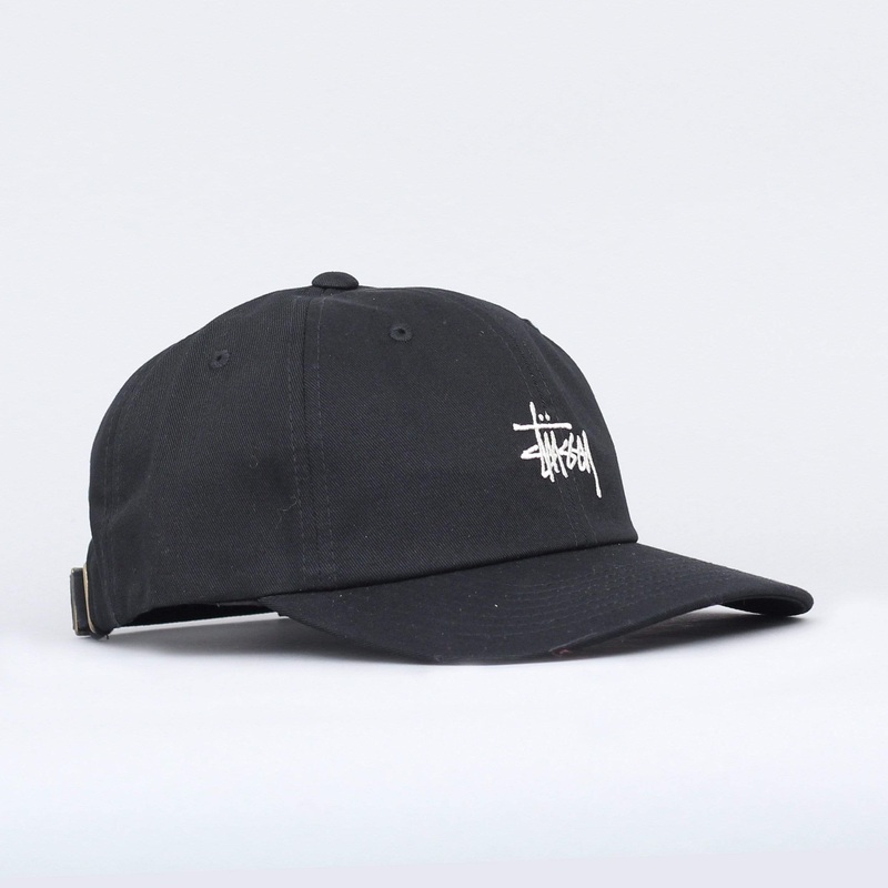 Stussy Stock Low Pro Cap Black / White