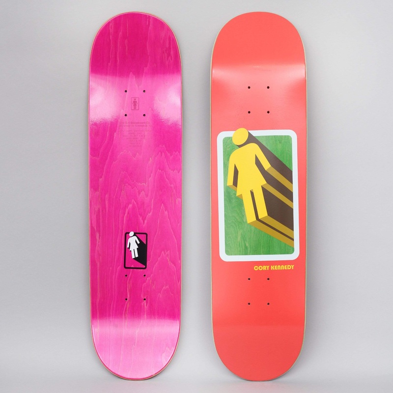 Girl 8.25 Cory Kennedy 3D OG Skateboard Deck Red