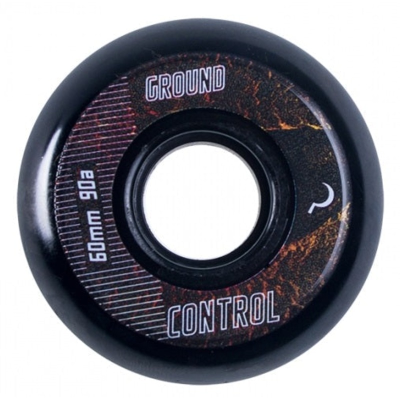 Ground Control Earth City Black Wheels 60mm 90a – Set of Four