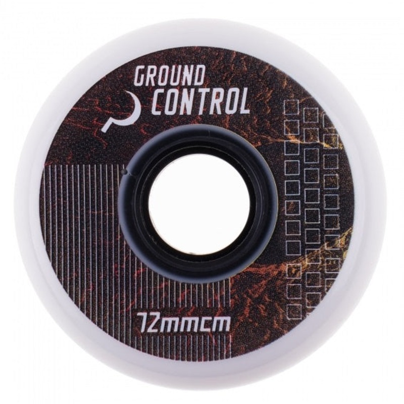 Ground Control Earth City White Wheels 72mm 92a – Set of Four