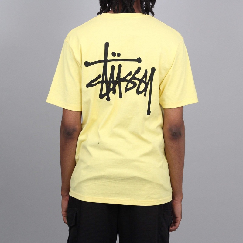 Stussy Basic Stussy T-Shirt Yellow Small
