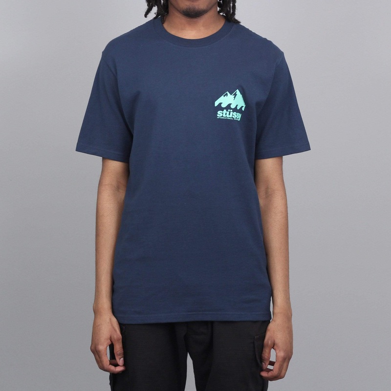 Stussy Coastline T-Shirt Navy Small