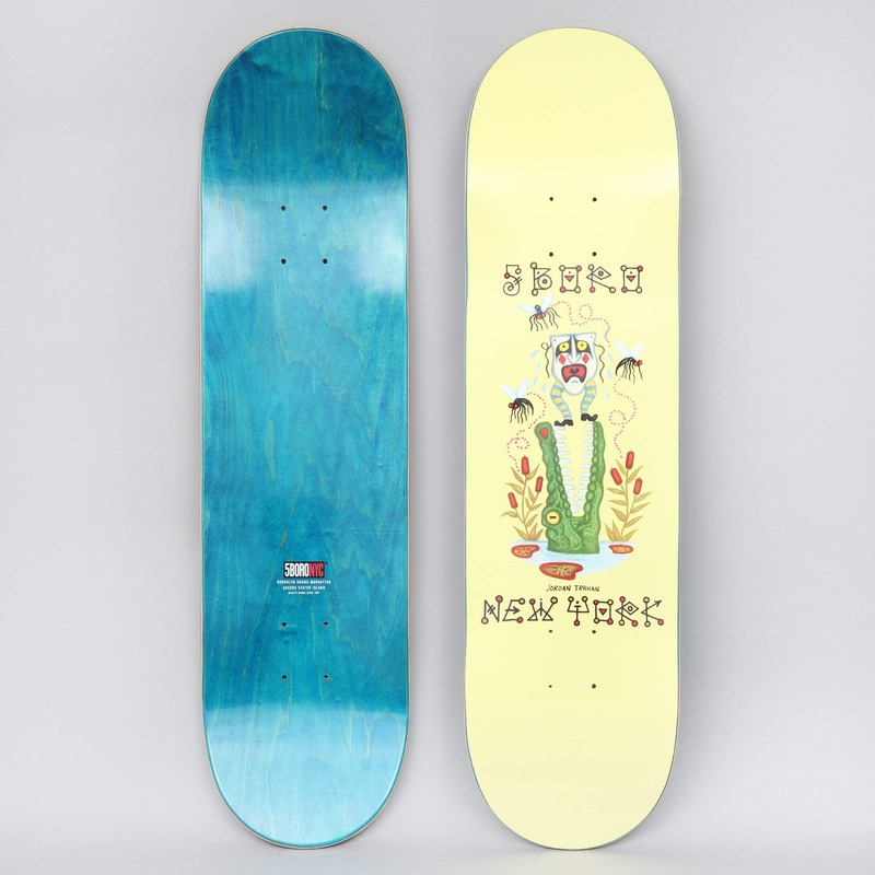 5Boro X Ds 8.25 Jordan Trahan Skateboard Deck Yellow