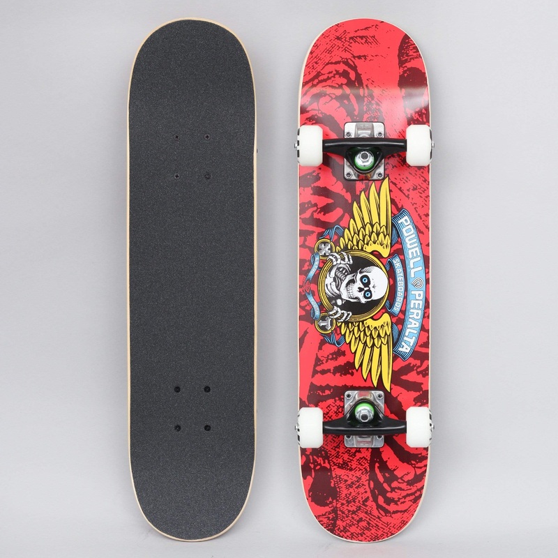 Powell Peralta 7.0 Winged Ripper 239 Complete Skateboard Red