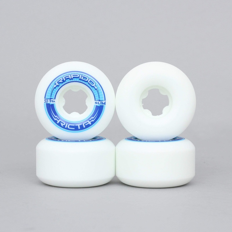 Ricta 53mm 99A Rapido Slim Wheels White / Blue