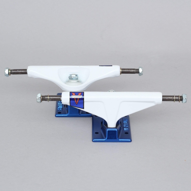 Venture 5.2 High Ravine V Light Skateboard Trucks White / Blue (Pair)
