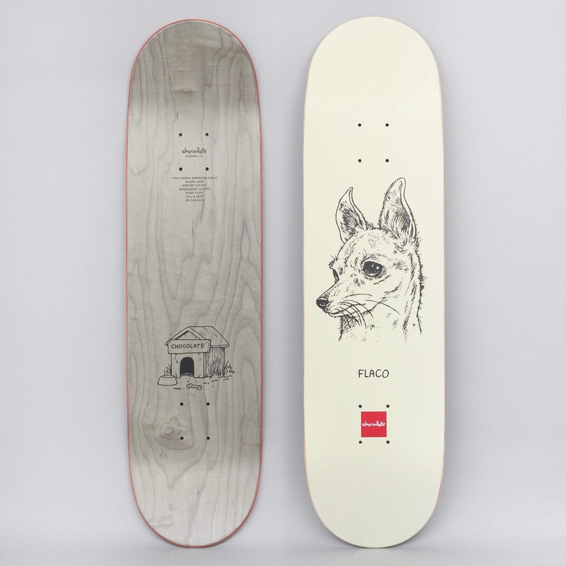 Chocolate 8.375 Stevie Perez Big Dawg Skateboard Deck Cream