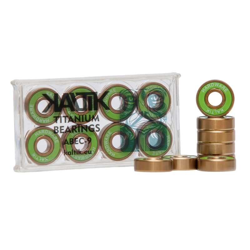 Kaltik Green Titanium Bearings – Set of 8