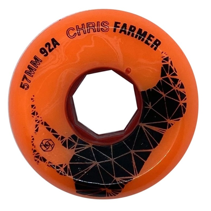 Red Eye Chris Farmer Orange Wheels 57mm 92a – Set of 4