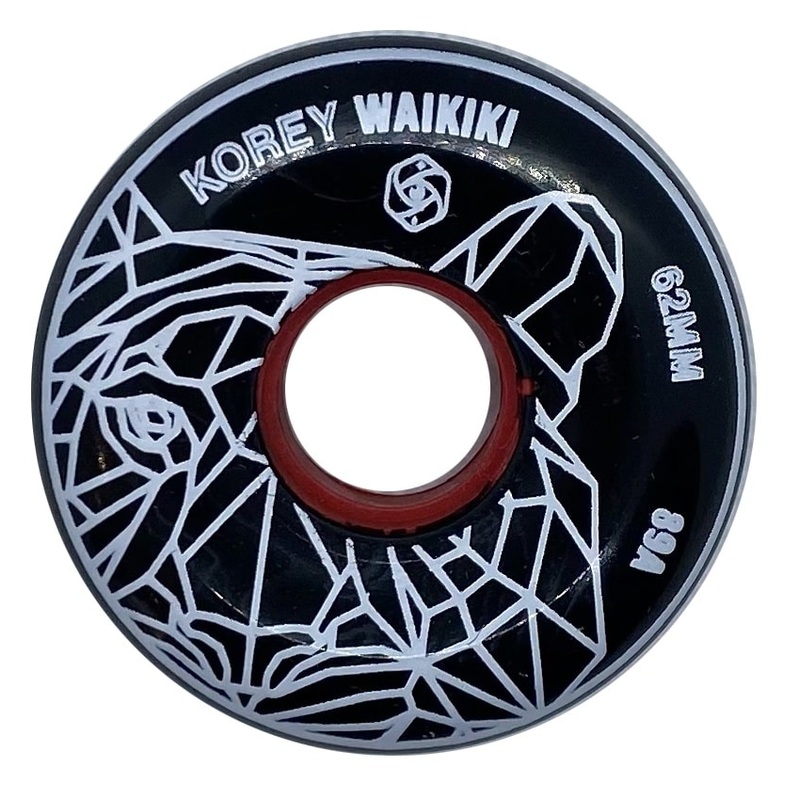 Red Eye Korey Waikiki Black Wheels 62mm 89a – Set of 4
