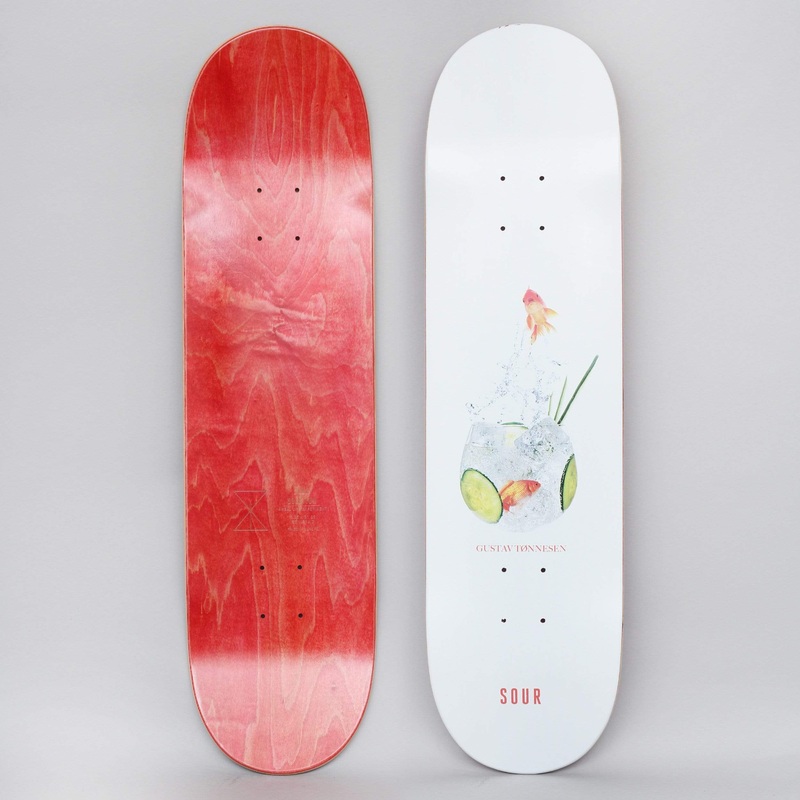 Sour 8.25 Gustav G&T Skateboard Deck White