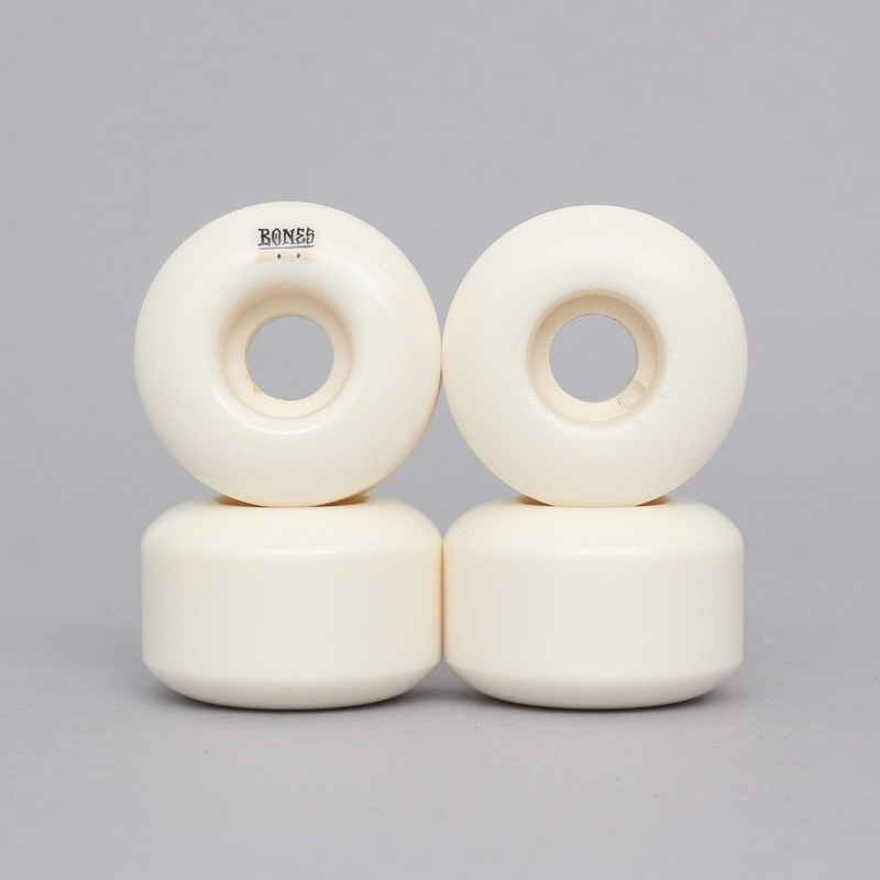 Bones 52mm STF V4 Wide Skateboard Wheels White