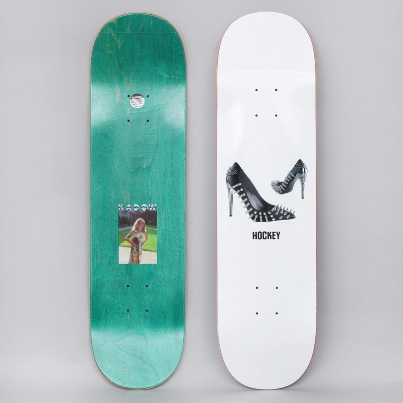 Hockey 8.25 Ben Kadow Spiked Heel Skateboard Deck White