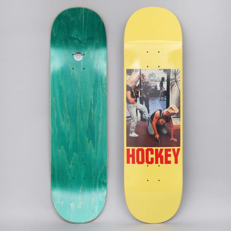 Hockey 8.5 Baghead 2 Skateboard Deck Yellow