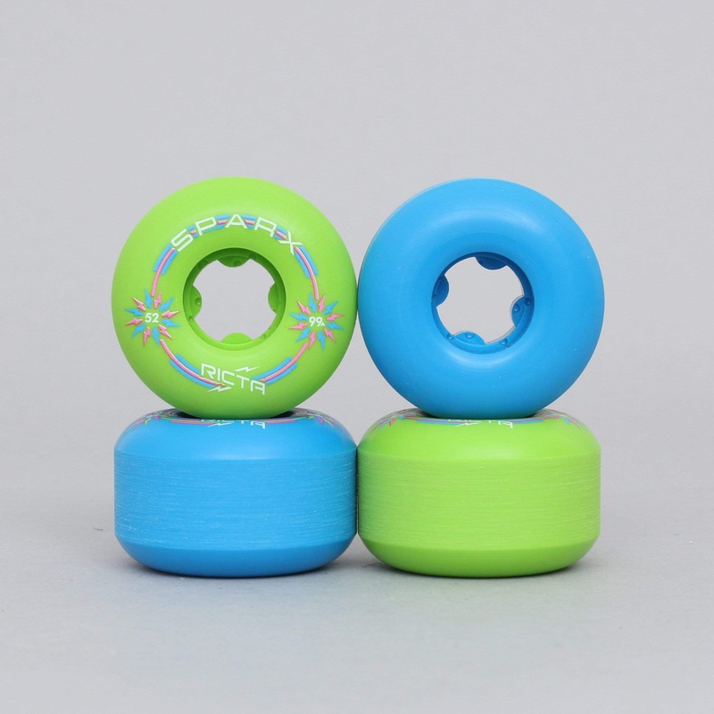 Ricta 52mm 99A Sparx Mix Up Skateboard Wheels Blue / Green