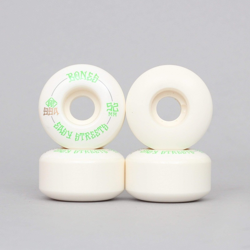 Bones 52mm 99A STF Easy Streets V1 Skateboard Wheels White