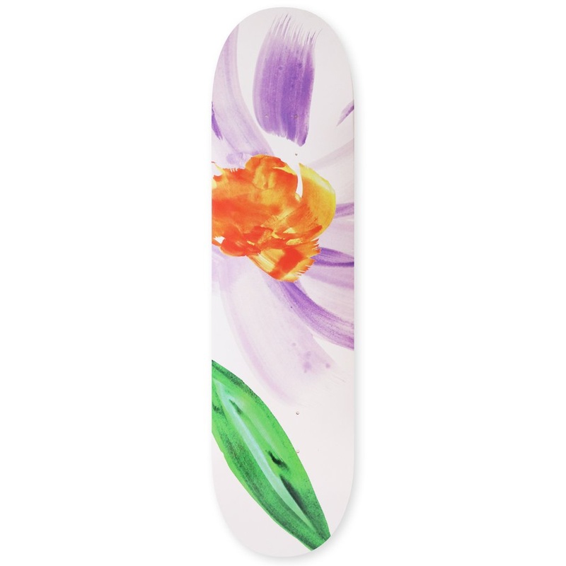Skateboard Cafe Floral White Deck – 7.875″