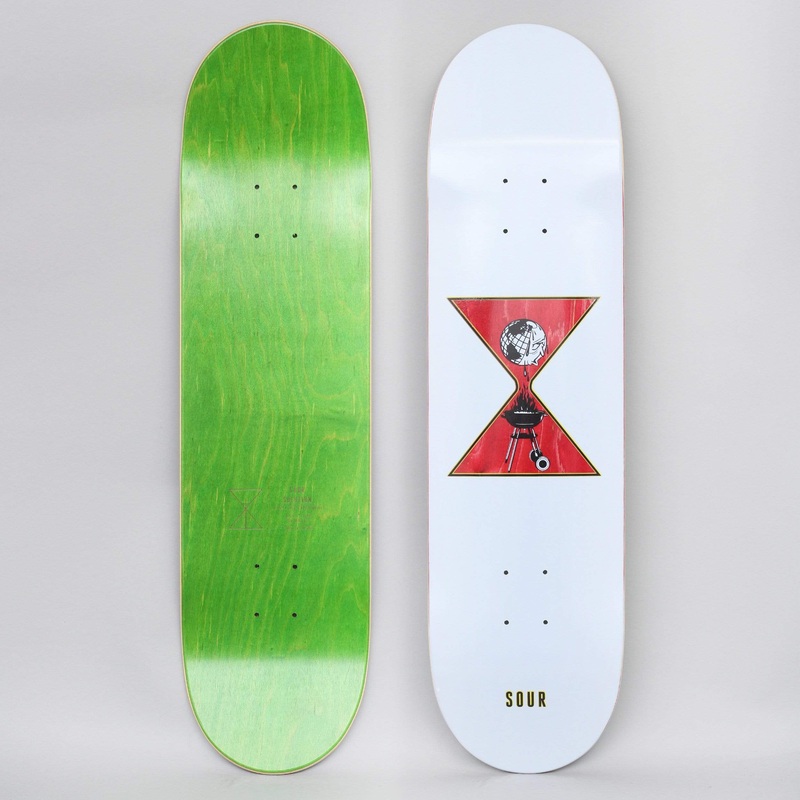 Sour 8.25 Global BBQ Skateboard Deck Pale Blue