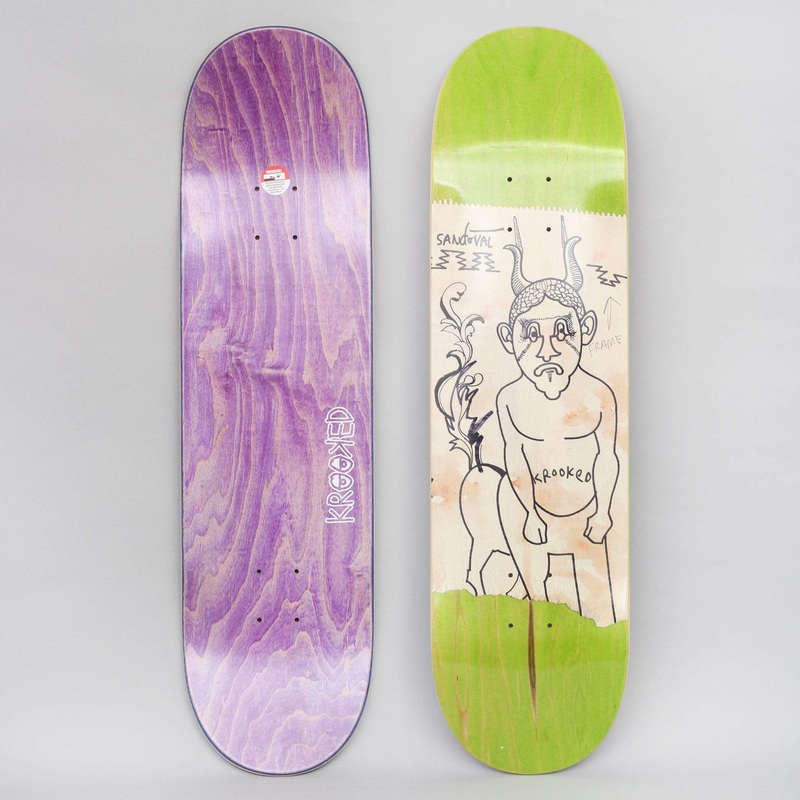 Krooked 8.25 Sandoval Goat Dude Skateboard Deck