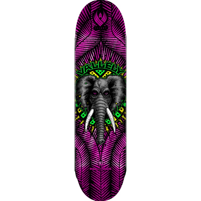 Powell Peralta Mike Vallely Elephant Pink Foil Flight Skateboard Deck – 8.63″