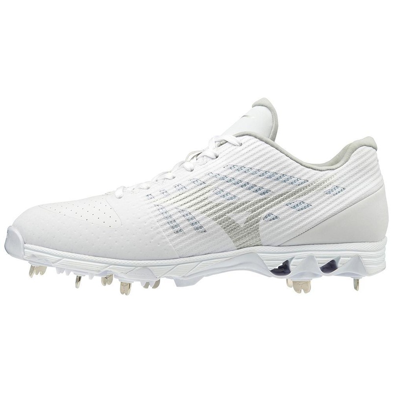 9-Spike Ambition Low Men’s Metal Baseball Cleat 7 Navy/White