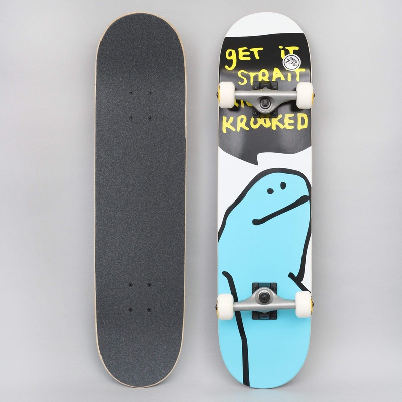 Krooked 7.75 Team Shmoo Complete Skateboard Blue