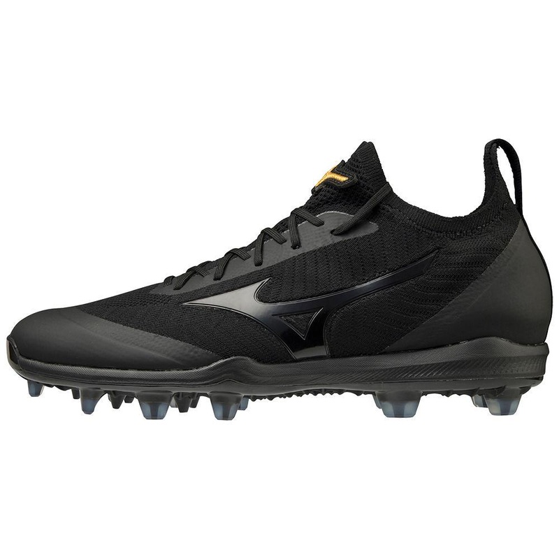 Mizuno Pro Dominant TPU Knit Men’s Molded Baseball Cleat 6 Black