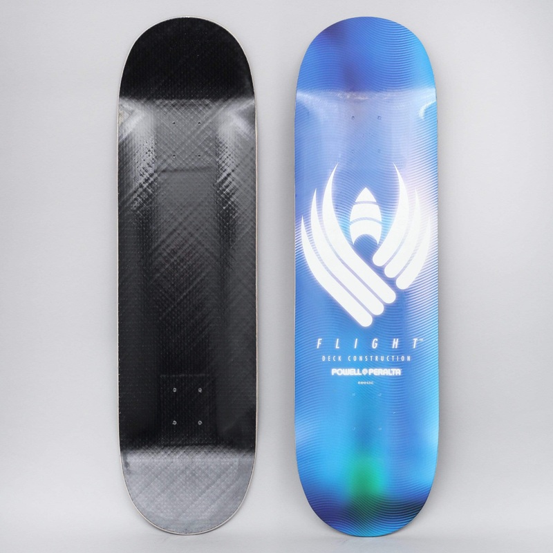 Powell Peralta 9 Glow Flight Skateboard Deck Blue