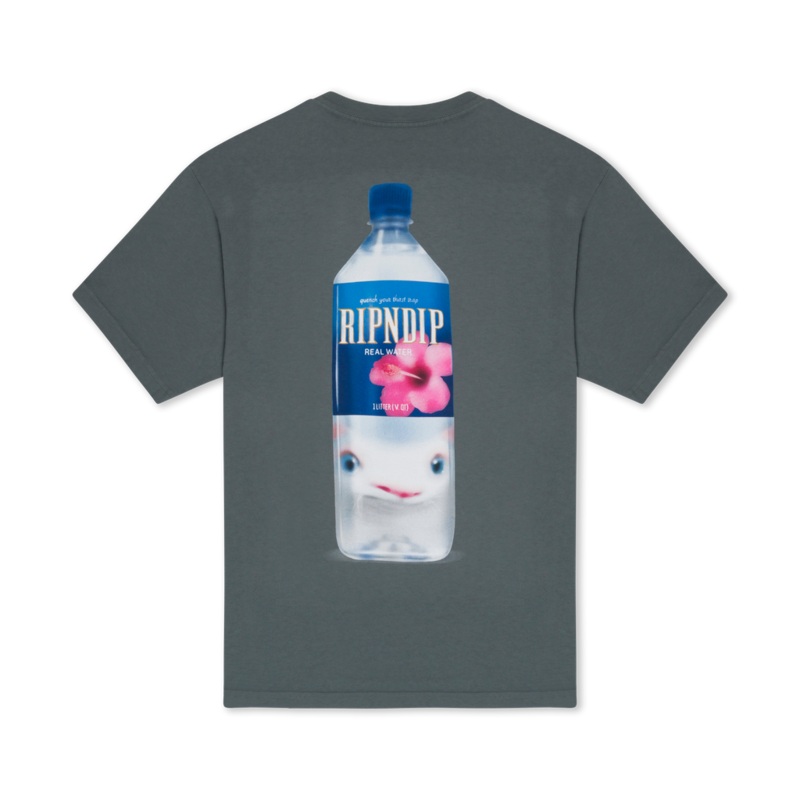 RIPNDIP Real Water T Shirt – Charcoal S