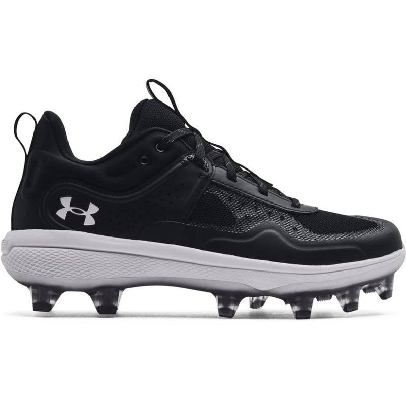 UA Glyde MT TPU Women’s Softball Cleats 5 Black/Black/White