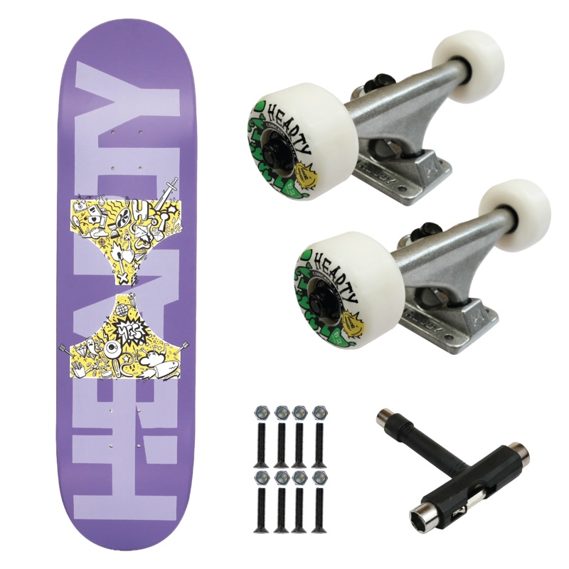 Hour Glass Purple 8.0-Pro Skateboard 8.0″ x 31.66″